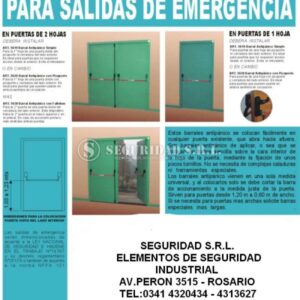 Barral antipanico | SEGURIDAD | Varios