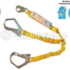 Cola de Amarre "Y" Doble Elastizada con Amortiguador Mosqueton 55 mm Sky | OTRAS | Protección de Altura