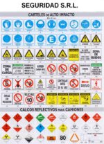 Carteles de seguridad.