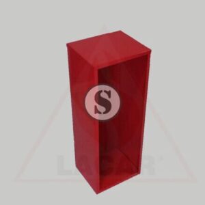 GABINETE PARA MATAFUEGO ABC POLVO x 5kg. SIN PUERTA CON TAPA