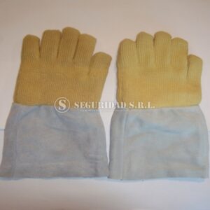 Guante de Kevlar con puño de cuero