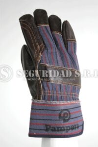 Guante de vaqueta combinado Pampero