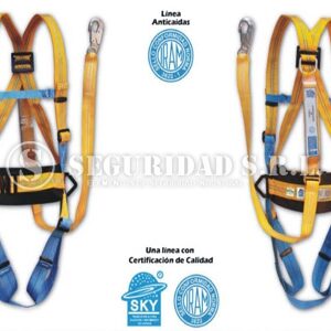 Arnes Completo con Cola Dorsal con Amortiguadores Sky