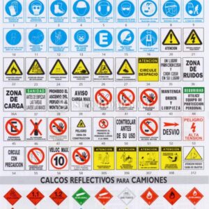 Carteles de seguridad.