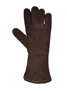 Guante Descarne Marrón Largo Forrado y Costura Kevlar Talle 10