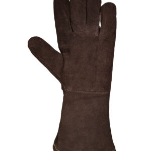 Guante Descarne Marrón Largo Forrado y Costura Kevlar Talle 10
